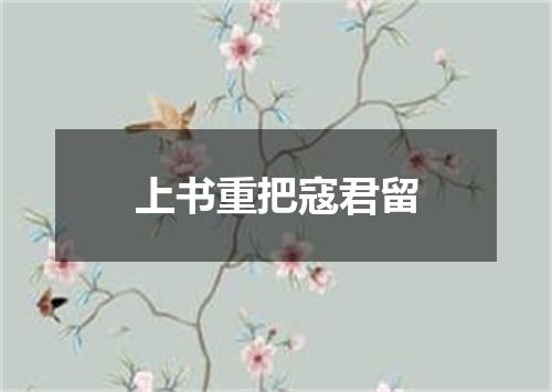 上书重把寇君留