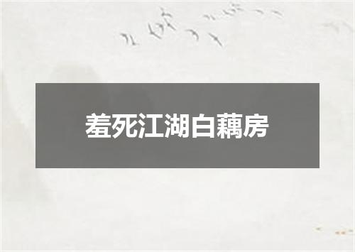 羞死江湖白藕房