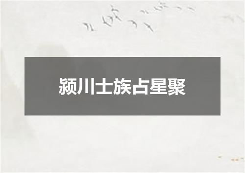 颍川士族占星聚
