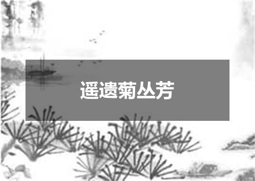 遥遗菊丛芳