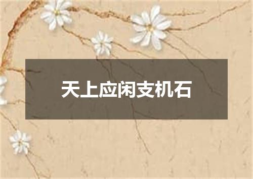 天上应闲支机石