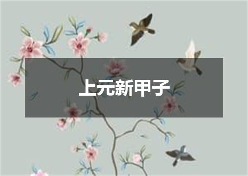 上元新甲子
