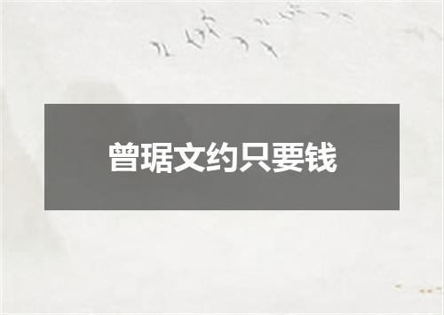 曾琚文约只要钱