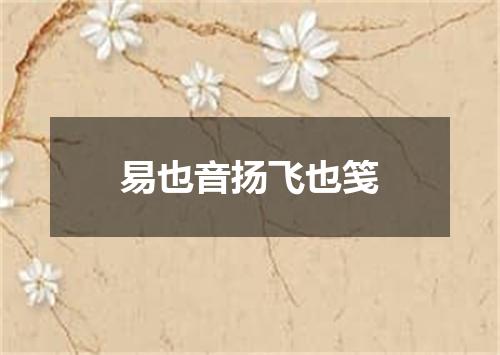 易也音扬飞也笺
