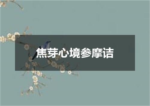 焦芽心境参摩诘