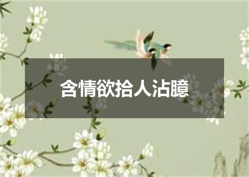 含情欲拾人沾臆