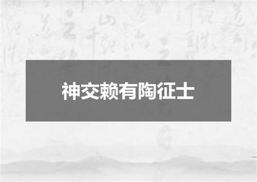 神交赖有陶征士