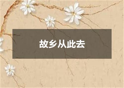 故乡从此去