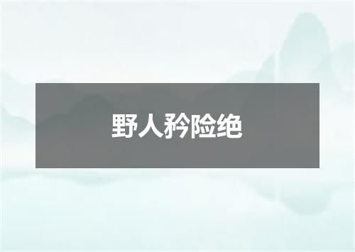 野人矜险绝