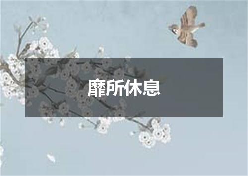 靡所休息