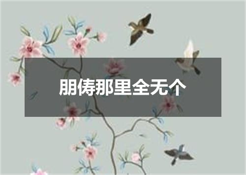 朋俦那里全无个