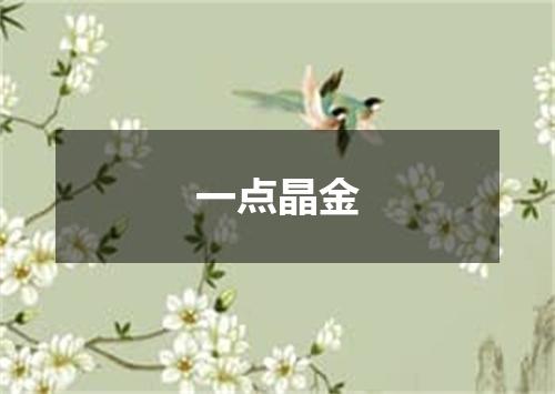 一点晶金