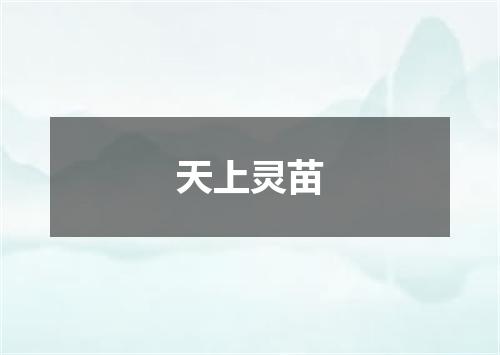 天上灵苗