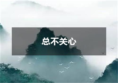 总不关心