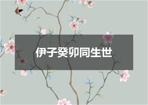 伊子癸卯同生世