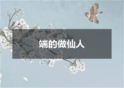 端的做仙人