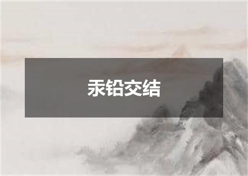 汞铅交结