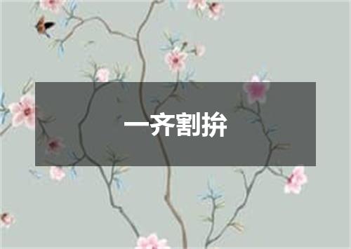 一齐割拚