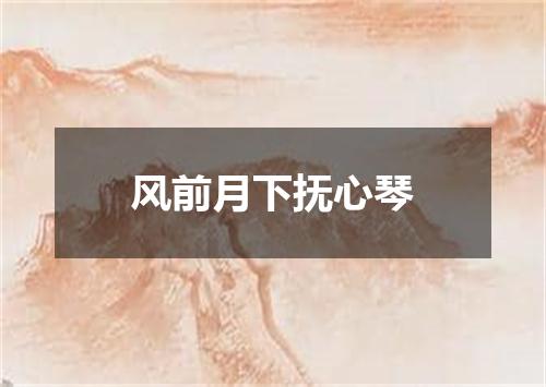 风前月下抚心琴