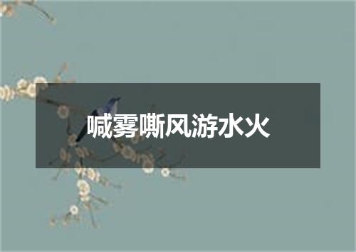 喊雾嘶风游水火