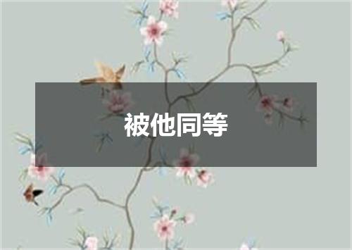 被他同等