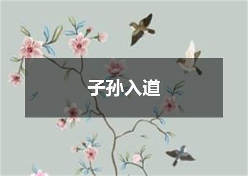子孙入道