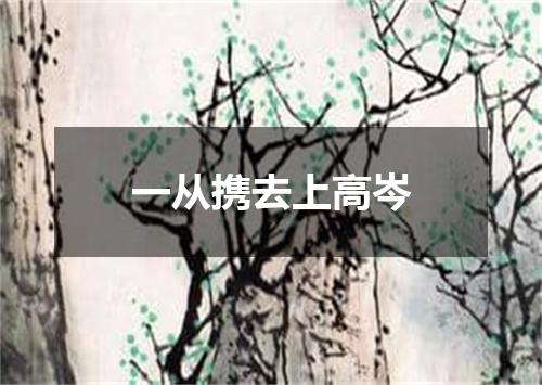 一从携去上高岑
