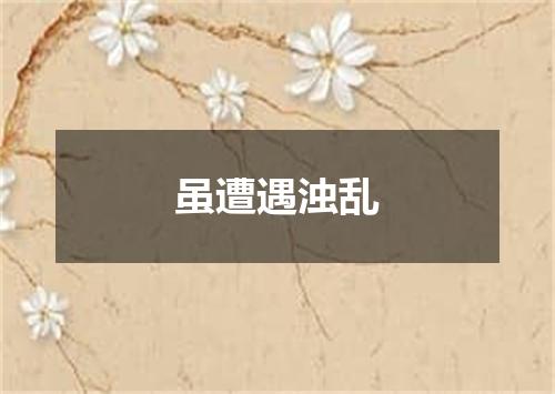 虽遭遇浊乱