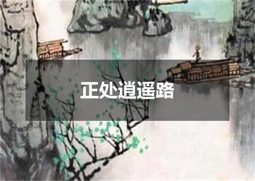 正处逍遥路