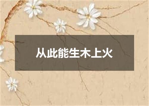 从此能生木上火