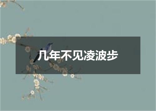 几年不见凌波步