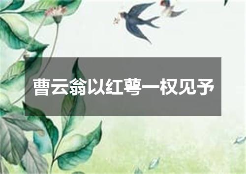 曹云翁以红萼一权见予