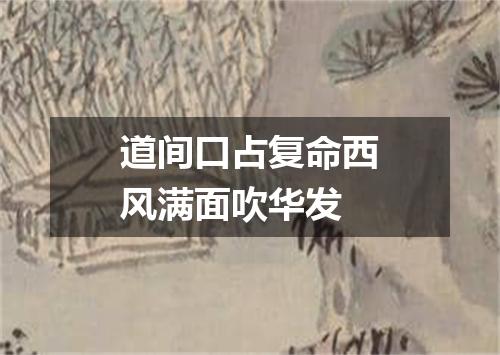 道间口占复命西风满面吹华发