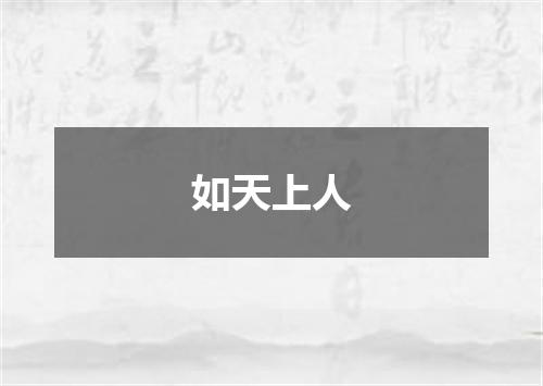 如天上人
