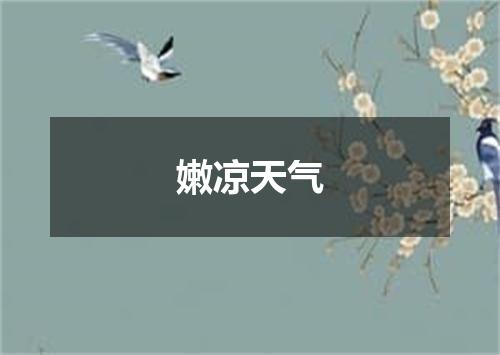 嫩凉天气