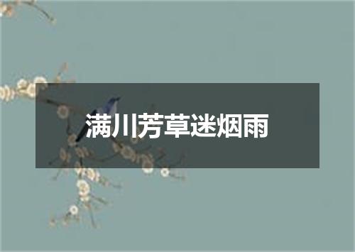 满川芳草迷烟雨