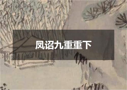 凤诏九重重下