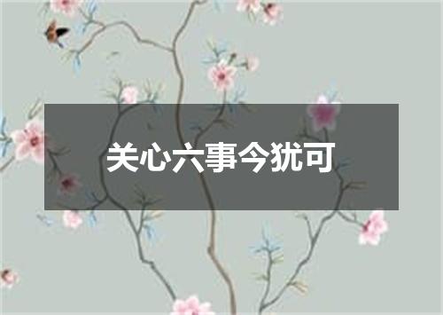 关心六事今犹可