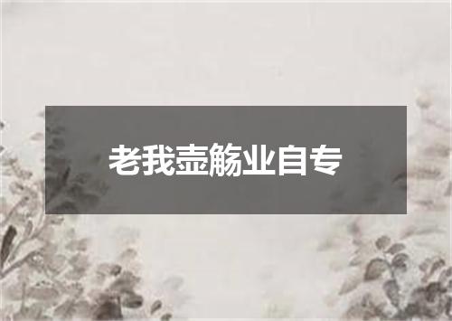 老我壶觞业自专