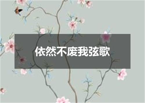 依然不废我弦歌