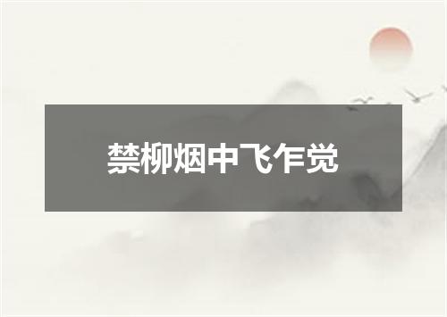 禁柳烟中飞乍觉
