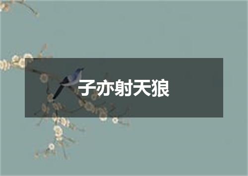 子亦射天狼