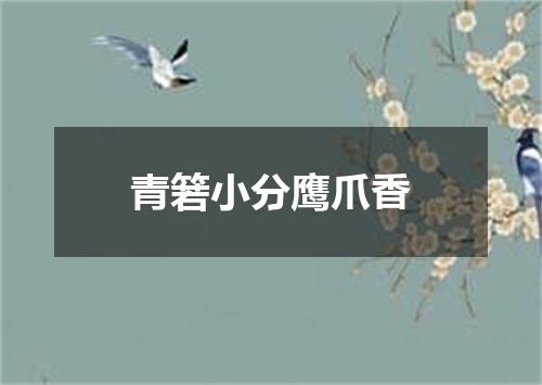 青箬小分鹰爪香