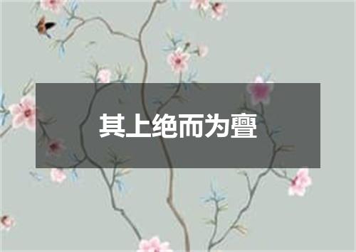其上绝而为亹