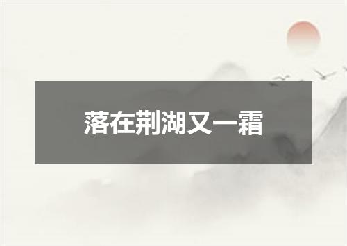 落在荆湖又一霜