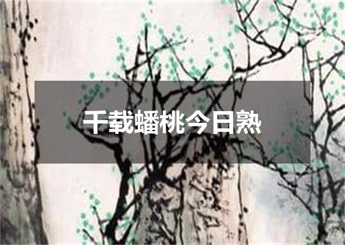 千载蟠桃今日熟