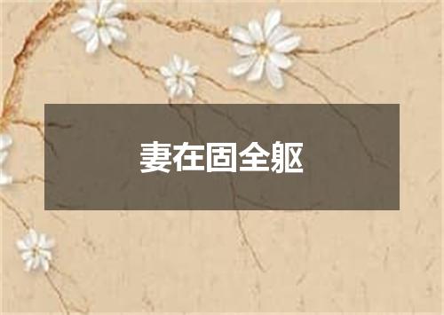 妻在固全躯
