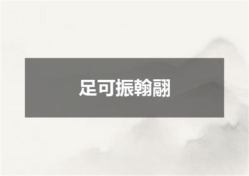 足可振翰翮