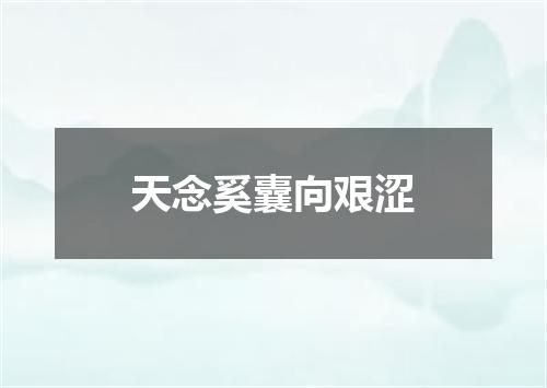 天念奚囊向艰涩