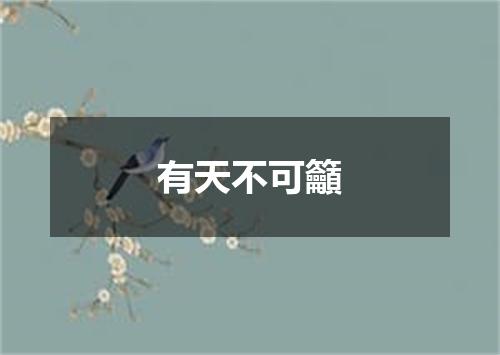 有天不可籲